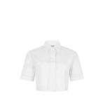 patchwork cropped shirt 1