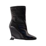 patent-leather wedge ankle boots 1