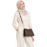 Коричневая сумка через плечо Christina Small Signature Logo Crossbody Bag 35T6G8WC0B 4