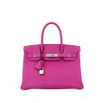 Сумка-сэтчел Birkin Handbag Pink Epsom with Palladium Hardware 30 1