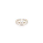 TOMEI Минималистичное кольцо с жемчугом, желтое золото 750/18K 1