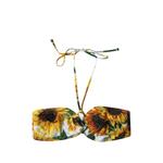 sunflower-print bikini top 1