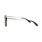 Очки Alexander McQueen Square-Frame Acetate Optical Frames 'Черный золотой прозрачный' 3