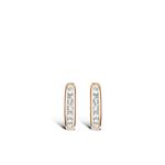Серьги-кольца RockChic из розового золота с бриллиантами 1