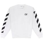 Свитеры Off-White Diagonal Skate Crewneck 'Белый/Черный' 1