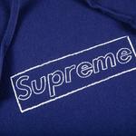 Худи Supreme x KAWS Chalk Logo Hooded Sweatshirt 'Washed Navy' 2