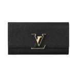 Кошельки Louis Vuitton Capucines Wallet 'Черная телячья кожа' 1