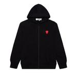 Худи Comme des Garçons PLAY Stacked Heart с капюшоном 'Black' 1