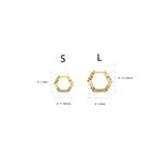 Серьги из золота 375/9K S254 (размер L) 3