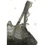 Кружевной ультратонкий полупрозрачный бюстгальтер на косточках с трусиками CA123109GR 4