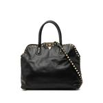 2000-2017 Leather Rockstud Dome Double Handle satchel 1