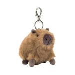 Брелоки и шнурки Jellycat Clyde Capybara Bag Charm 'Brown' 1