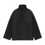 Топы Fear of God Essentials Textured Nylon Halfzip Pullover 'Черный' 1