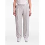 pleated straight-leg trousers 1
