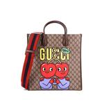 Большая сумка-тоут Interlocking G Patch Convertible Printed GG Coated Canvas 1
