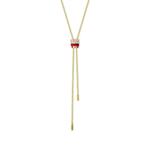 Колье Quatre Red Edition из желтого золота с бриллиантами 1