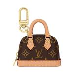 Брелоки и шнурки Louis Vuitton Micro Alma Bag Charm 'Brown Monogram Canvas' 1