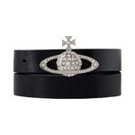 Ремни Vivienne Westwood Small Bas Relief Belt 'Crystal Black Leath' 1