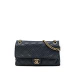 2014 Jumbo Quilted Iridescent Calfskin Triple Stitched Flap crossbody bag 1