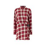 check buckle-detail shirt dress 1