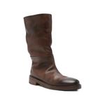 distressed-effect leather boots 2