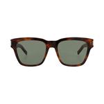 Солнцезащитные очки Saint Laurent Square Frame Acetate 'Havana/Green' 1