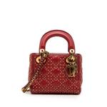 Сумка-сэтчел Mini Cannage Studded Supple Lady Dior (2017 год) 1