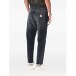 Newel washed-effect logo-patch jeans 2