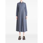 long-sleeve midi shirt dress 2