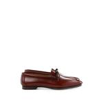Aresta bow-detail whipstitch-trim pointed-toe loafers 1