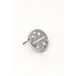 Серьги-гвоздики Tory Burch из латуни с серебряным покрытием 4
