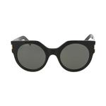 Saint Laurent круглые солнцезащитные очки «Черный» 1