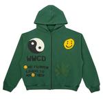 Зип-худи Cactus Plant Flea Market Earth First Zip Hooded Sweatshirt 'Зеленый' 1