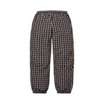 Тренировочные штаны Supreme Plaid Warm Up Pant 'Black' 2