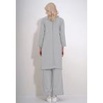 Комплект из туники с боковыми разрезами и брюк-палаццо Side Slits Tunic and Palazzo Trousers Set 2