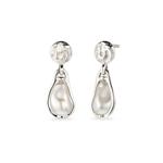 Серьги-капли Swarovski® Pearl Hammered – серебро 925 3