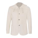 hooded buttoned blazer 1