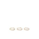 18K yellow gold stacked diamond ring (set of three) 1