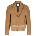layered-effect single-breasted blazer 1