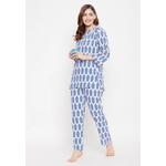 Clovia Pretty Florals Топ и пижама белые - 100% хлопок 3