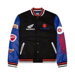 Варсити-куртки Market Sponsorship Varsity Jacket 'Black/Blue' 1
