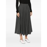 Eden pleated A-line midi skirt 3