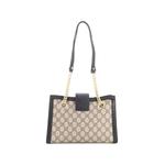 Padlock Chain Tote GG Coated Canvas with Leather Small shoulder bag 2