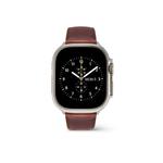 Ремешок для умных часов 22 мм - St Mawes Silver Leather Strap для Apple Watch Ultra 49 мм 3