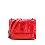 Сумка на плечо Niki Chain Flap Bag Matelasse Chevron Leather Baby 1