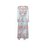 Декорированное платье макси Bazar Blooms с V-образным вырезом 2
