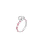 Геометрическое кольцо Color Me 120V Solitaire - Розовое 1