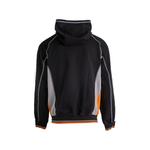 logo-print panelled hoodie 2