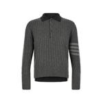 4-Bar cable-knit sweater 1
