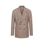 double-breasted herringbone blazer 1